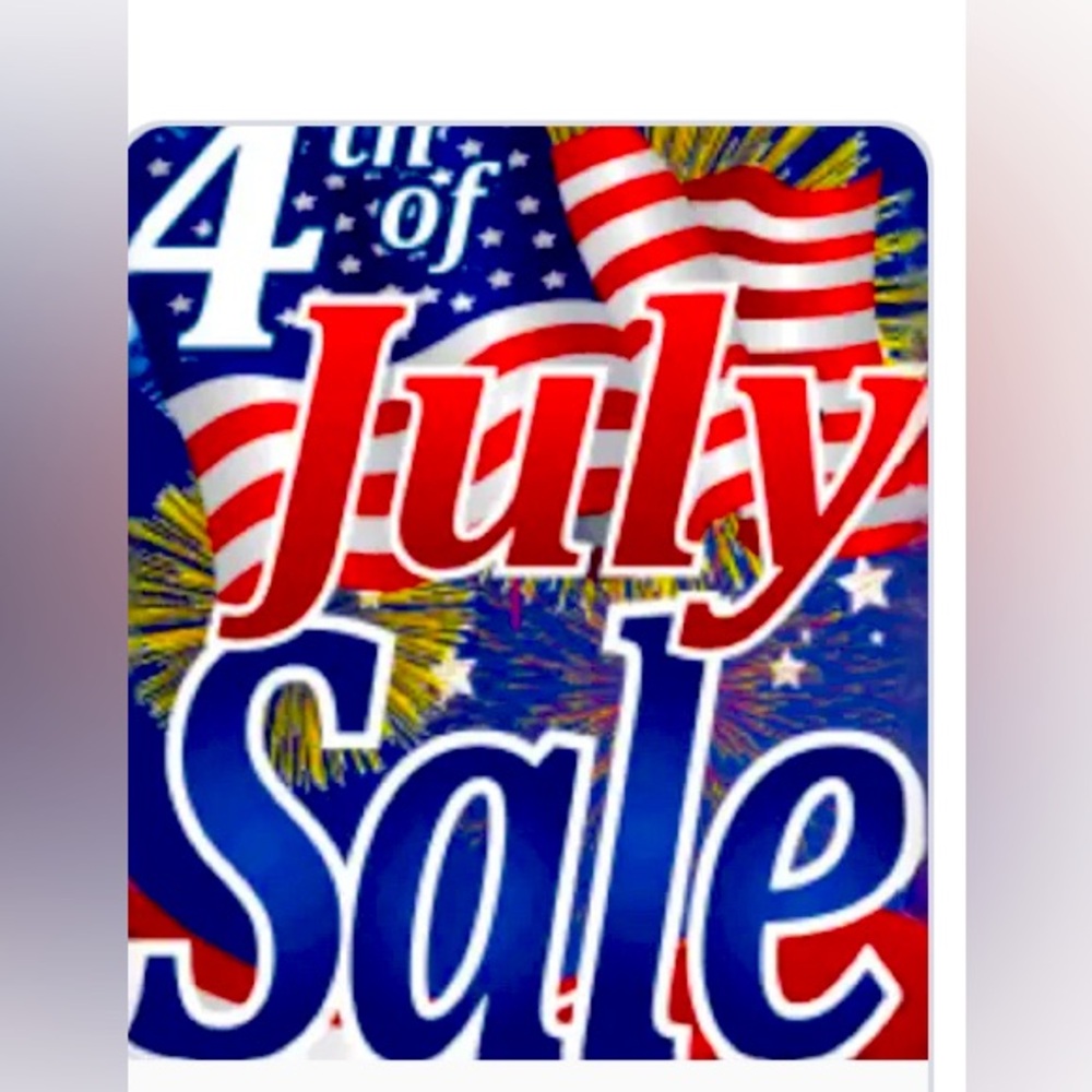 4th of July Sale Sign
